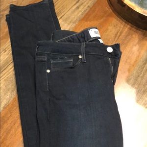 PAIGE jeans never worn straight leg dark blue